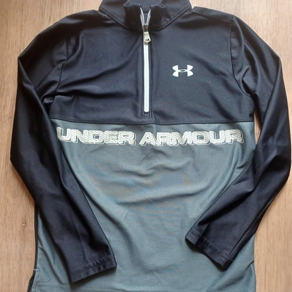 Under Armour HEATGEAR ,Size Youth L Half-Zipper Pullover, EUC - Picture 1 of 4